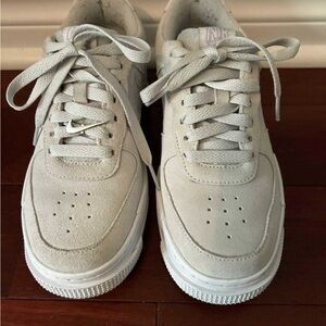 Nike AF1 Soft Gray with Lavender